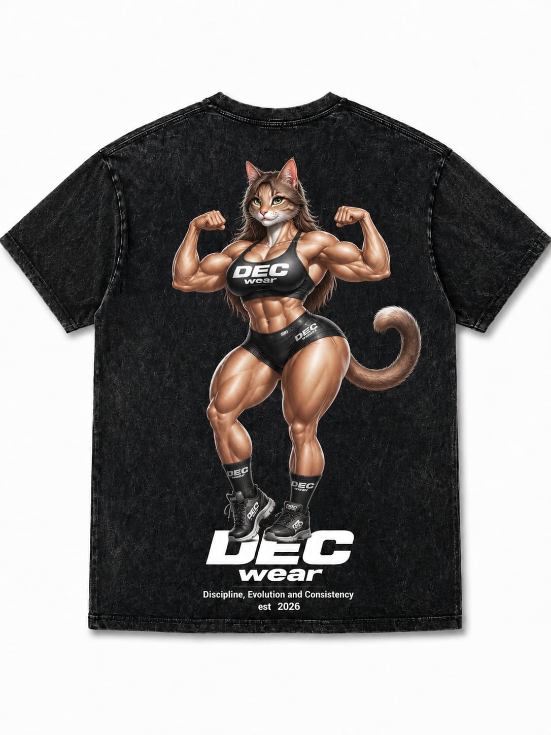 Camiseta Heavyweight Oversized Black Raw - Trás